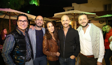  Alberto Castillo, Francisco Minondo, Luci Ortega, Fernando Fardeiro e Iñaki Minondo.
