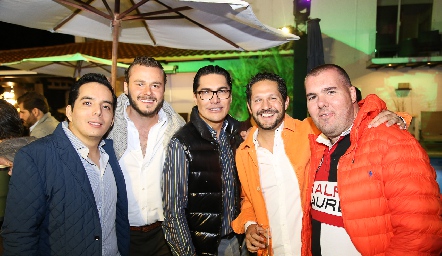  Marco Macías, Iñaki Minondo, Alberto Castillo, Fermín Ramírez y Diego Minondo.