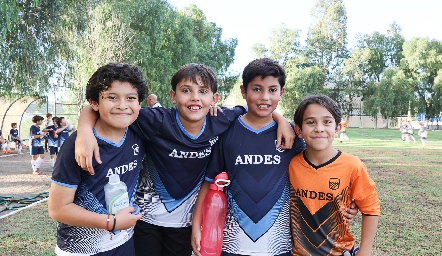  André Gonzalo Blanco, Andrés Nava, Fernando Rojo y Alonso García.