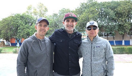  Eduardo Espinoza, Juan Carlos Abaroa y Juan Carlos Barcelos.