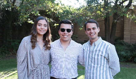 Alejandra Castrillón, Lisandro Bravo y Ricardo Andrés.
