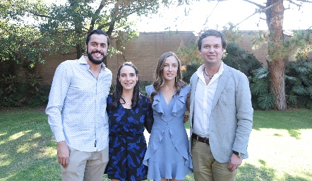 Omar Díaz, Marcela Ortiz, Celina Gallegos y Franck Villanueva.