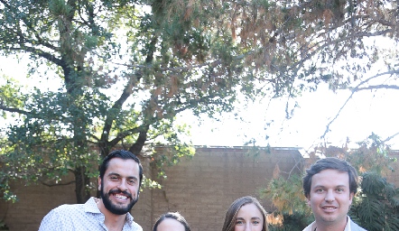  Omar Díaz, Marcela Ortiz, Celina Gallegos y Franck Villanueva.
