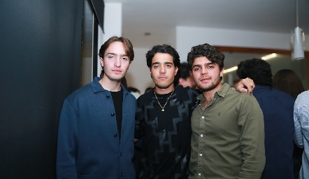  Diego Castro, Gerardo Del Valle y César Morales.