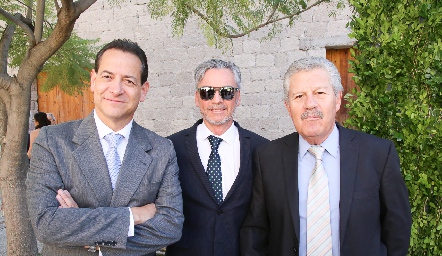  Javier Medina, Rodrigo Manzo y José Luis Foyo.