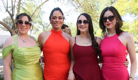  Fernanda López, Lucía Acosta, Montserrat Dávila y Daniela Escutia.