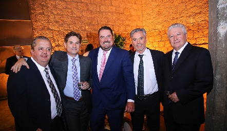  Pepe Zorrilla, Gustavo Medina, Ramón Foyo, Rodrigo Manzo y Raúl Torres.