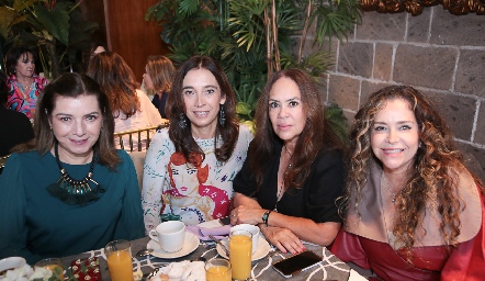 Hilda Rodríguez, Beatriz Sánchez, Malena Rubín y Gabriela Serment.