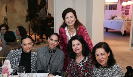  Carla Ruiz, Malu de Morales, Rosy Vázquez, Ana Patricia Ordóñez y Rosalba Turrubiartes