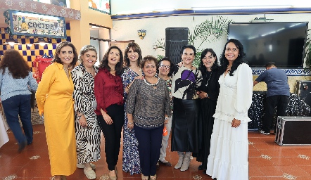  Sofía Díaz, Aurora García, Martha Carrillo, Mella Elizalde, Paola Zamamilpa, Kiquilla, Marcela Ress, Marusa Maza y Verónica Cruz.