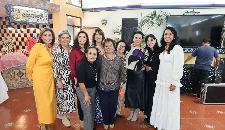  Sofía Díaz, Aurora García, Martha Carrillo, Pily Rivera, Mella Elizalde, Paola Zamamilpa, Kiquilla, Marcela Ress, Marusa Maza y Verónica Cruz.