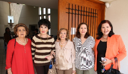  Lula Hernández, Luci Stahl, Carmela Alonso, Lila Humada y Laura Solis.