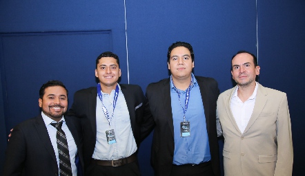  Jair Rafael Armas, Gabriel Vera, Andrés Colunga y Mauricio Aurellana.