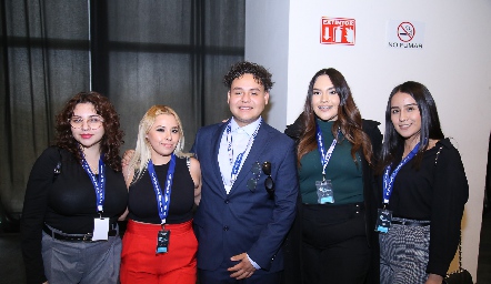  Mariel Topete, Frida Fernanda Zavala, Jorge Loredo Nathali Cifuentes y Paulina Castillo.