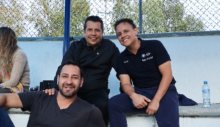  José González, Marcos Gallegos y Mauricio Ugalde
