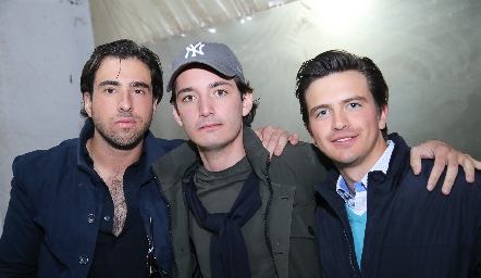  Alejandro Navarro, Sebastián Martínez y José Miguel Meade.