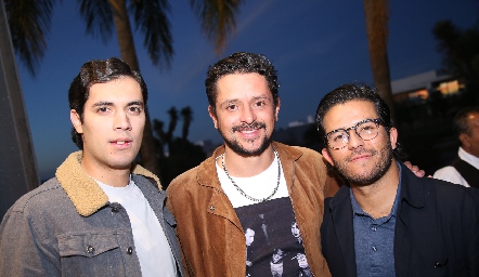  Andrés Quintero, Elías Moreno y Julián Rodríguez.