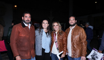  Sergio Suárez, María José Arenas, Daniela Llano y Pablo Guerra.