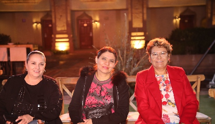  Verónica Sánchez, Tere Sánchez y Lilia Rodríguez.