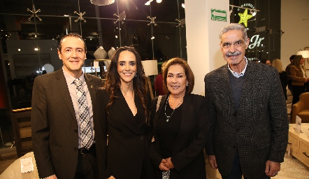  Jorge Ledezma, Gloria Mojarro, Lourdes Gómez y Jaime Chalita.