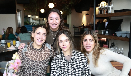  Montse, Andrea Armería, Ileana Rodríguez y Daniela Güemes.