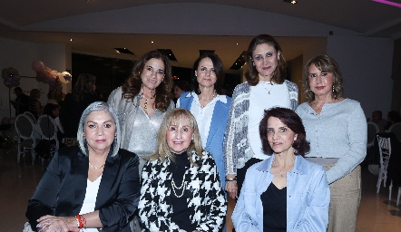  Tere Vergara, Lorena Goudet, Blanca Báez, Tere Mejía, Yola Quintana, Judith Hernández y Lupita Santillán.