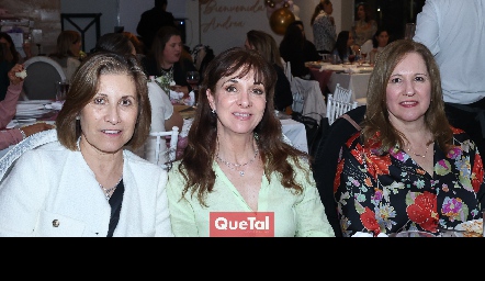  Magda Sagaón, Pituca Espinosa y Marcela Pozas.