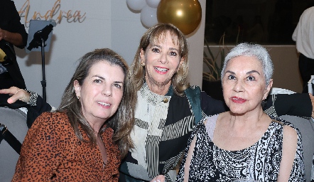  Cuata Meade, Adriana Alberú y Chayo Blanco.
