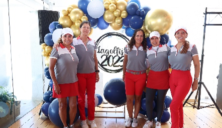  Paty Lara, Marus Hernández, Vivian Alatorre, Alessia Mendoza y Vero Robledo.