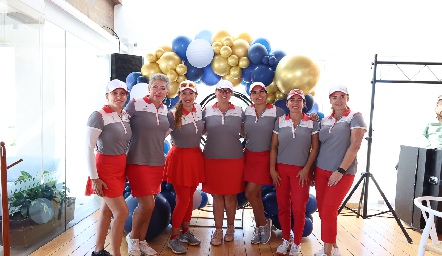  Ceila Cruz, Margarita Padilla, Rocío Moctezuma, Gigi Cantalapiedra, Linda Estrada, Alma Rosa Méndez  y Laura Halal.