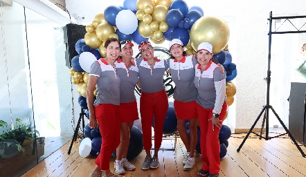  Roxana Fernández, Blanca González, Paty González, Norma Prado y Adriana Jiménez.