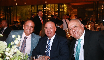  Ricardo Parata, Jorge Rangel y Eduardo Estrada.