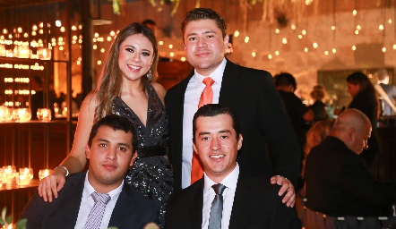  Halda Alonso, José Rosales, Jonathan Delgado y Adrián Sanromán.