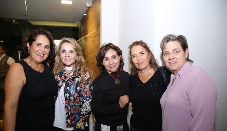  Beatriz Treviño, Ana Isabel Gaviño, Pita Cosío, Anabel Valle y Sofía Hunter.