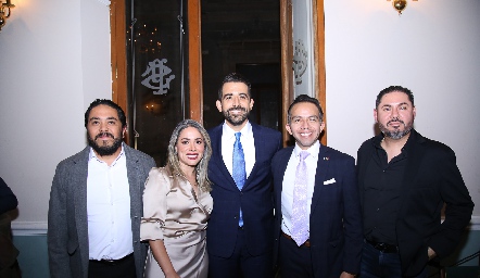  Pedro Gómez, Sylvia Govea, Rubén Guajardo, Gallo Robledo y Daniel Humara.