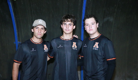  Daniel Carreras, Javier Fernández y Andrés Cambeses.