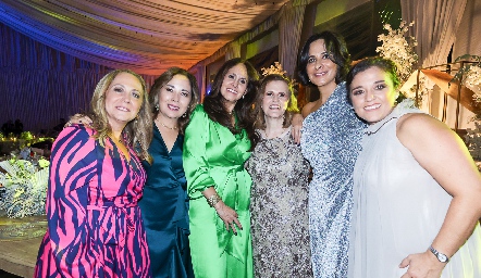  Cristina Guerra, Alejandra Gordoa, Dulce María Herrera, María Elena scanlan, Maricarmen Galarza y Mayra Hampshire.