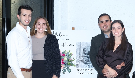  Jorge Lomelí, Ana Isabel Revuelta, Héctor Hinojosa y Titi Lomelí.