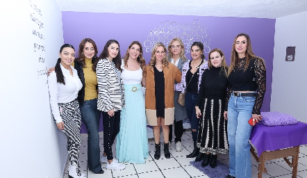  Angie Ruiz, Queta Barberena, Mariana Llaguno, Alejandra Jiménez, María Torres, Danaé Enríquez,  Bárbara Berrones, Michell Baeza y Sandra Castanedo.