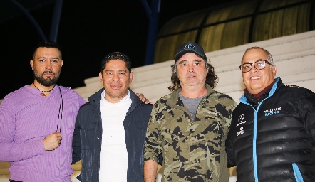  Eduardo Tenorio, Alfredo García, Sasha Réznikov y Carlos Escobedo.