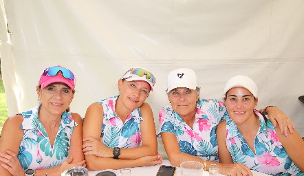  Gaby Godínez, Lilian Muñoz, Ana Laura y Mariana González.