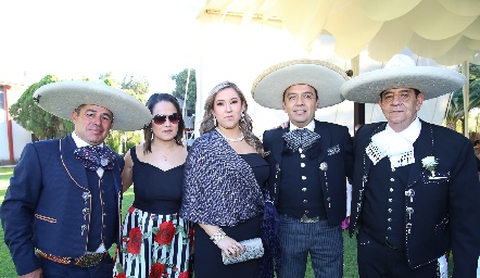  Macías, Graciela Segura, Elizabeth Mejía, Juan Fidel Carrera y Antonio Cordero.