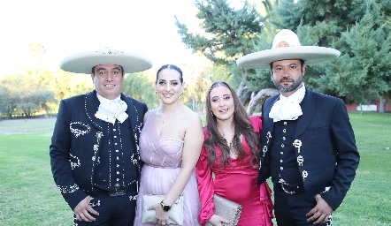  Aram Laguna, Ilse Vargas, María Fernanda Moreno y José Manuel Ortuño.