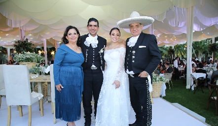  Verónica Humara, Carlos Francisco González, María del Carmen Cordero y Joaquín Romero.