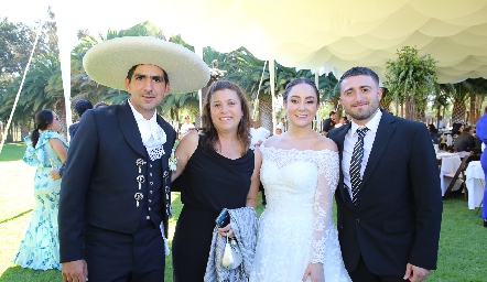  Carlos Francisco González, Patricia Suárez, María del Carmen Cordero y Guillermo Pineda.