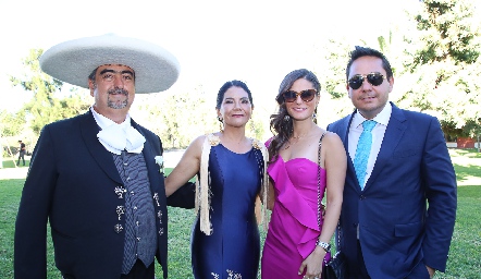 Mauricio González, María Teresa Humara, Verónica Romero y Ángel Torres.