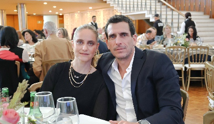  Viviana Navarro y Javier Fernández, ex Presidente del Depor.