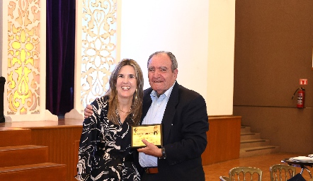  Gaby Berrón y Carlos Abaroa, ex Presidente del Depor .