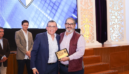 Luis Palacios y Humberto Rodríguez, ex presidente del Deportivo.