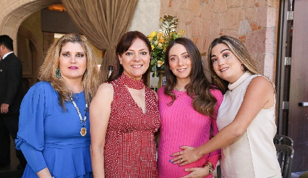  Silvia Foyo, Alejandra Zulaica, Nayelli Maya y Silvana Zendejas.